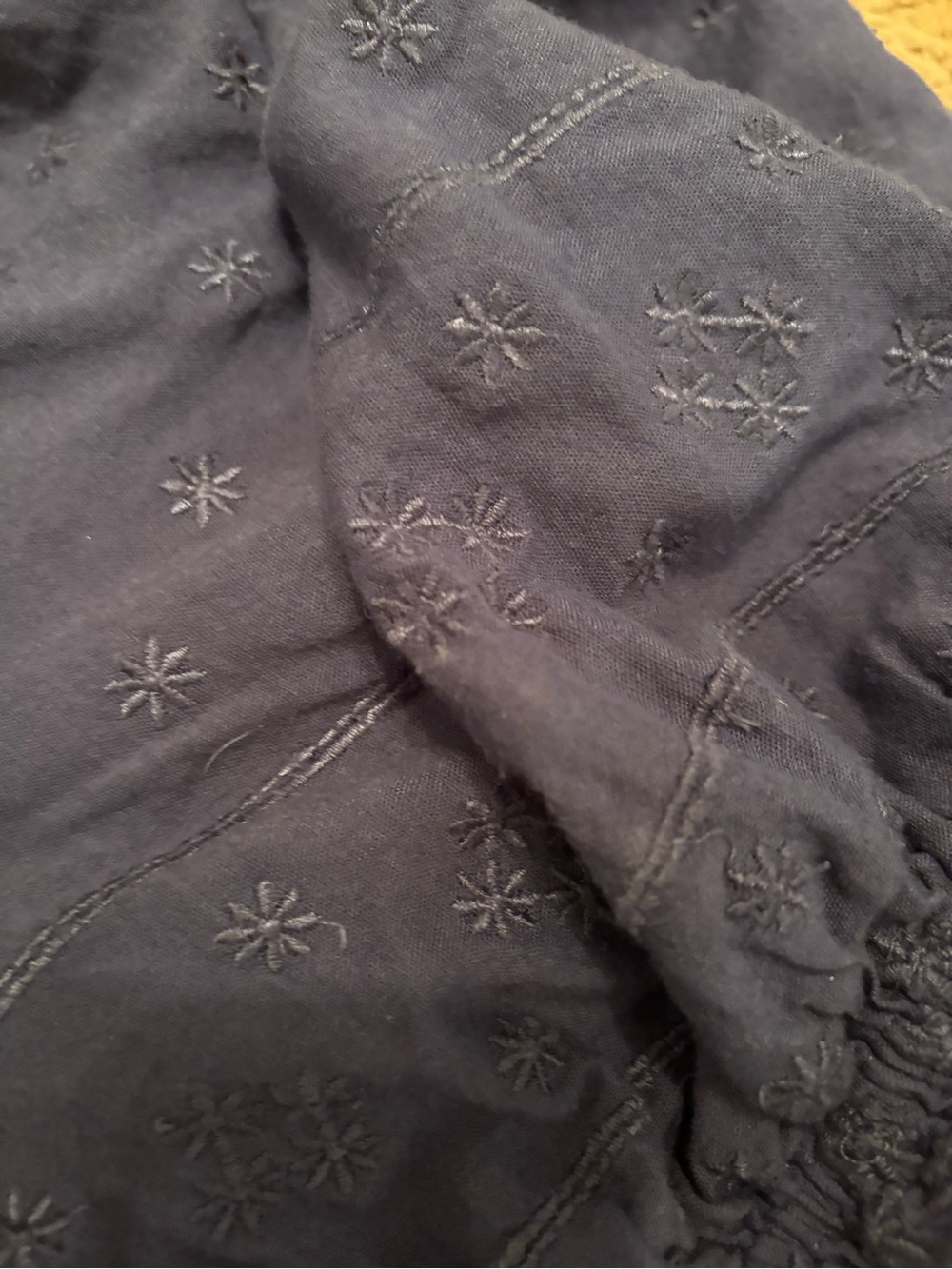 Old Navy babydoll Square Neck Puff Sleeve Top L - Picture 7 of 7